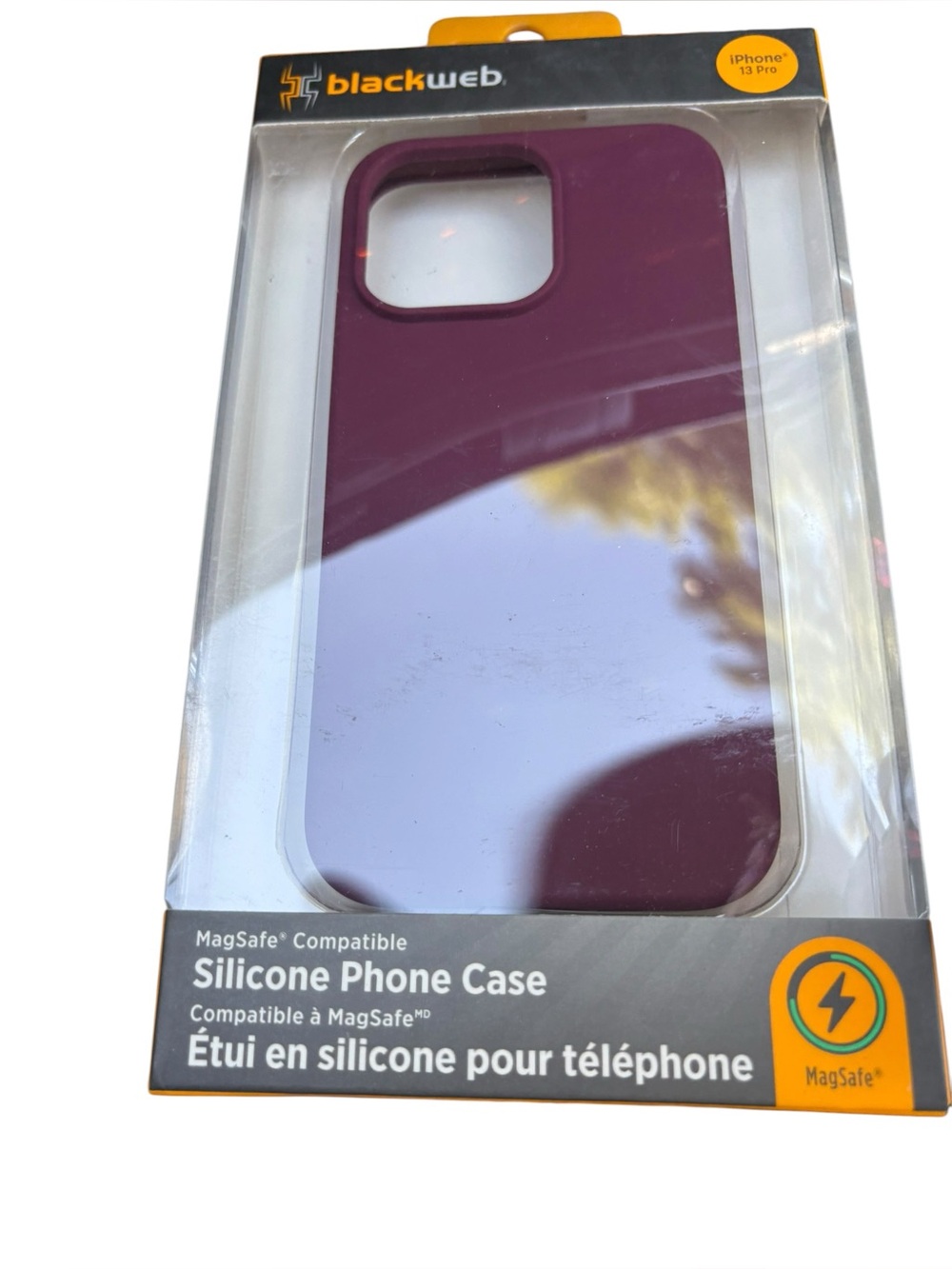 Black Web Silicone Case Iphone 12 Pro Max 13 Pro Max Compatible Plum Purple